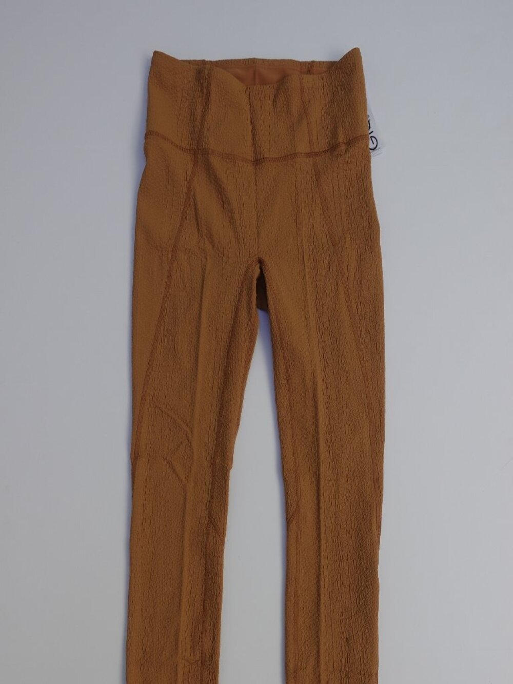 GIGI C AVA Legging sport pilates gym Textured Women's size Large  in Brown